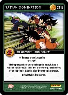 Saiyan Domination - Panini: Awakening - Dragon Ball Z TCG card