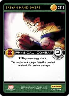 Saiyan Hand Swipe - Panini: Awakening - Dragon Ball Z TCG card