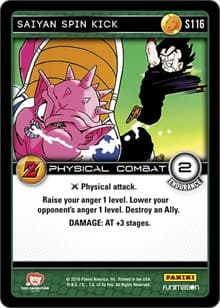 Saiyan Spin Kick - Panini: Awakening - Dragon Ball Z TCG card