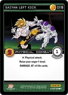 Saiyan Left Kick - Panini: Awakening - Dragon Ball Z TCG card
