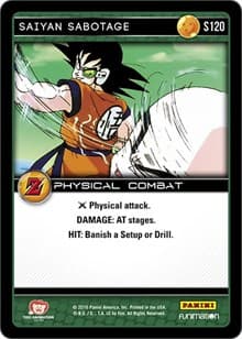 Saiyan Sabotage - Panini: Awakening - Dragon Ball Z TCG card