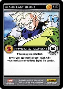 Black Easy Block - Panini: Awakening - Dragon Ball Z TCG card