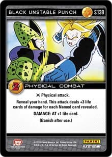 Black Unstable Punch - Panini: Awakening - Dragon Ball Z TCG card
