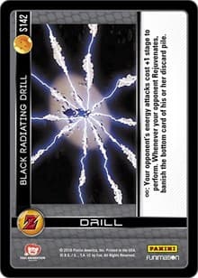 Black Radiating Drill - Panini: Awakening - Dragon Ball Z TCG card