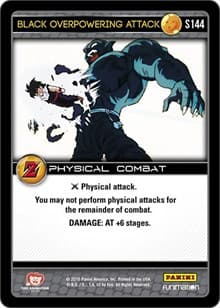 Black Overpowering Attack - Panini: Awakening - Dragon Ball Z TCG card