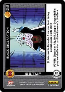 Black Declaration - Panini: Awakening - Dragon Ball Z TCG card