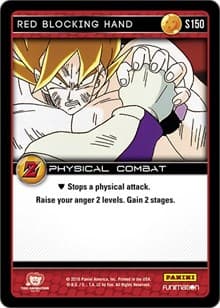 Red Blocking Hand - Panini: Awakening - Dragon Ball Z TCG card