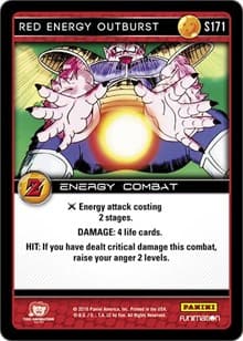 Red Energy Outburst - Panini: Awakening - Dragon Ball Z TCG card