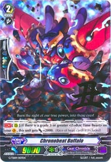Chronobeat Buffalo (RRR Foil) - G-TD09: True Zodiac Time Beasts - Cardfight Vanguard card