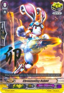 Chronovolley Rabbit (RRR Foil) - G-TD09: True Zodiac Time Beasts - Cardfight Vanguard card