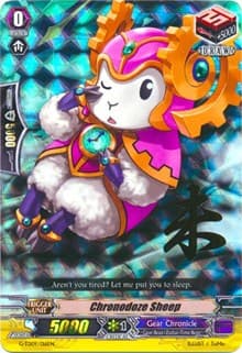 Chronodoze Sheep (RRR Foil) - G-TD09: True Zodiac Time Beasts - Cardfight Vanguard card