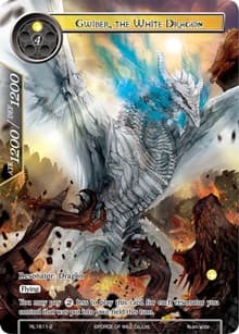 Gwiber, the White Dragon - Promo Cards - Force of Will card