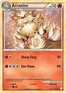 Arcanine - 1/123 (HeartGold & SoulSilver) - Deck Exclusives - Pokemon card