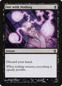 One with Nothing - Saviors of Kamigawa - Magic: The Gathering card