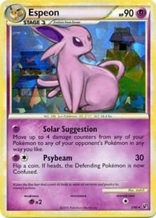 Espeon - 2/90 (HGSS Undaunted - Cracked Ice Holo) - Deck Exclusives - Pokemon card