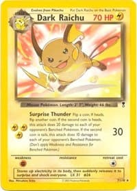 Dark Raichu - 7/110 (WotC Legendary Collection) - Deck Exclusives - Pokemon card