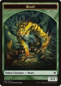 Beast // Ogre Double-Sided Token - Commander 2016 - Magic: The Gathering card