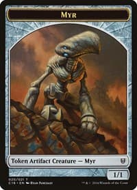 Myr // Bird (002) Double-Sided Token - Commander 2016 - Magic: The Gathering card