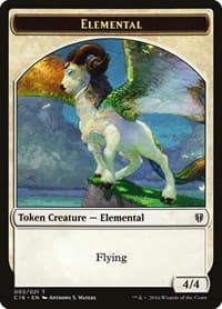 Elemental // Soldier Double-Sided Token - Commander 2016 - Magic: The Gathering card