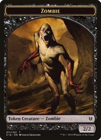 Zombie // Worm Double-Sided Token - Commander 2016 - Magic: The Gathering card
