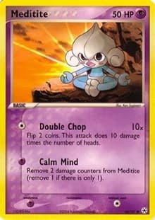 Meditite - EX Battle Stadium - Pokemon card
