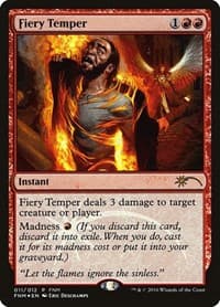Fiery Temper - FNM Promos - Magic: The Gathering card