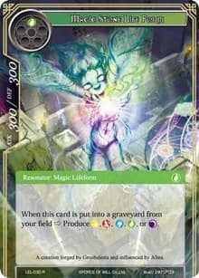 Magic Stone Life Form - Legacy Lost - Force of Will card