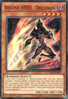 Destiny HERO - Drilldark - Destiny Soldiers - YuGiOh card