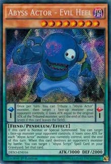 Abyss Actor - Evil Heel - Destiny Soldiers - YuGiOh card