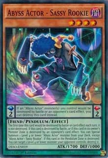 Abyss Actor - Sassy Rookie - Destiny Soldiers - YuGiOh card