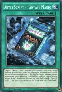 Abyss Script - Fantasy Magic - Destiny Soldiers - YuGiOh card
