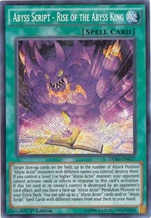 Abyss Script - Rise of the Abyss King - Destiny Soldiers - YuGiOh card