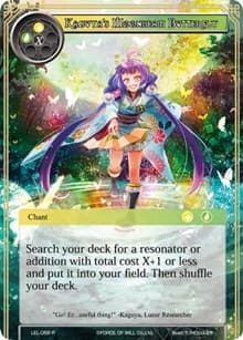 Kaguya's Moonbeam Butterfly - Legacy Lost - Force of Will card