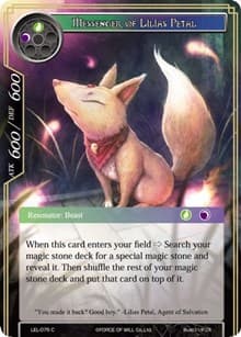 Messenger of Lilias Petal - Legacy Lost - Force of Will card