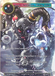 Runic Commander Demon, Akiot (Full Art) - Legacy Lost - Force of Will card