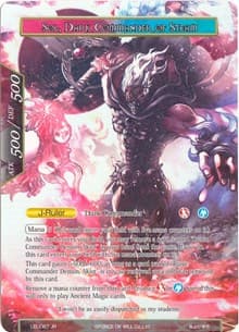 Sol, Hierophant of the Helio Star // Sol, Dark Commander of Steam (Full Art) - Legacy Lost - Force of Will card