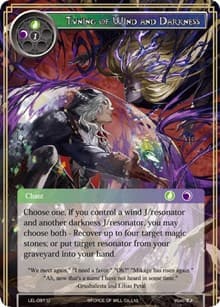 Tuning of Wind and Darkness - Legacy Lost - Force of Will card
