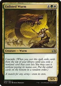 Enlisted Wurm - Planechase Anthology - Magic: The Gathering card