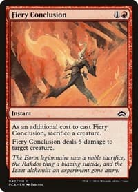 Fiery Conclusion - Planechase Anthology - Magic: The Gathering card