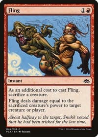 Fling - Planechase Anthology - Magic: The Gathering card