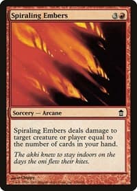 Spiraling Embers - Saviors of Kamigawa - Magic: The Gathering card