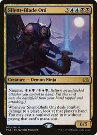 Silent-Blade Oni - Planechase Anthology - Magic: The Gathering card