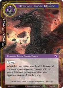 Dimension Dragon, Nidhogg - Legacy Lost - Force of Will card