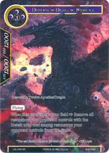 Dimension Dragon, Nidhogg (Full Art) - Legacy Lost - Force of Will card
