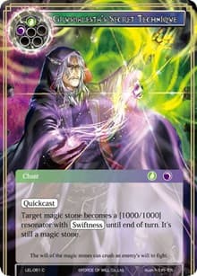 Grusbalesta's Secret Technique - Legacy Lost - Force of Will card