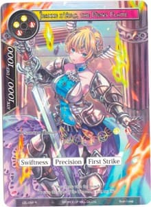 Jeanne d'Arc, the Pious Flame (Full Art) - Legacy Lost - Force of Will card