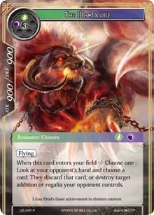 The Manticore - Legacy Lost - Force of Will card