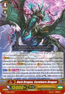 Dark Dragon, Carnivore Dragon - G-TD10: Ritual of Dragon Sorcery - Cardfight Vanguard card
