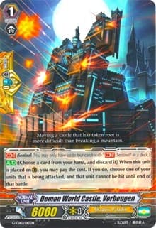 Demon World Castle, Vorbeugen - G-TD10: Ritual of Dragon Sorcery - Cardfight Vanguard card