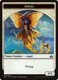 Angel // Saproling Double-Sided Token - Planechase Anthology - Magic: The Gathering card